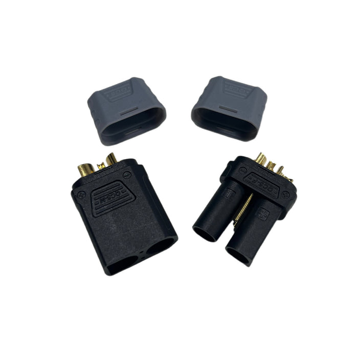 QC5-2P IC5-2P 5mm Bullet Connectors+2p signal Gold plated Plugs for RC Car ESC Battery solder connector Drone Lipo battery FPV Ebike power system