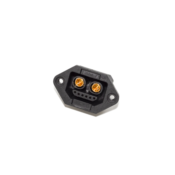 QS2+6 Female 6.0mm golden anti-spark 100A high current connector with 6P signal pins