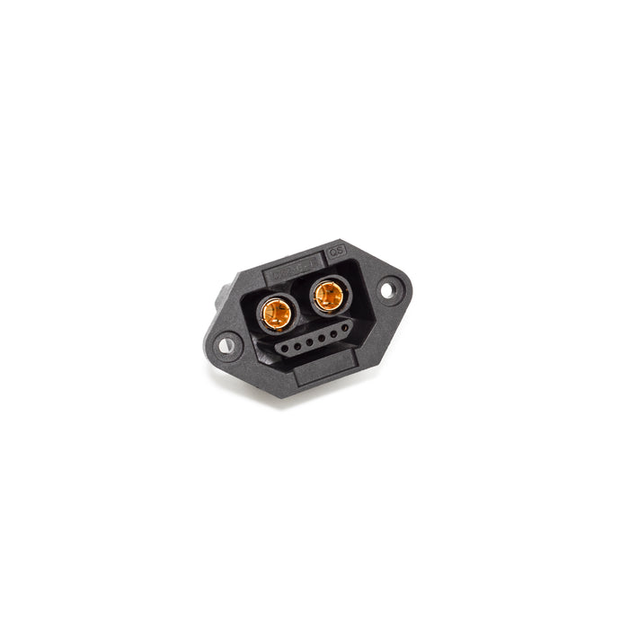 QS2+6 Female 6.0mm golden anti-spark 100A high current connector with 6P signal pins