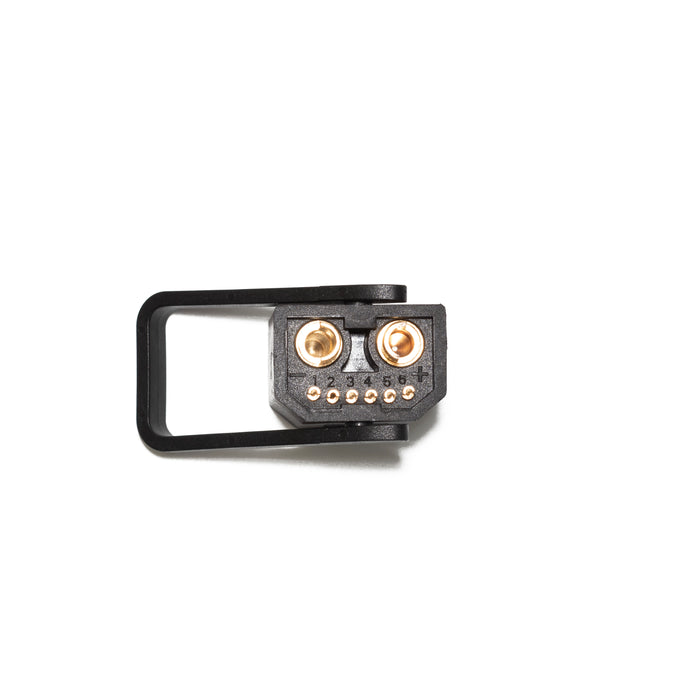 QS2+6 Male 6.0mm golden anti-spark 100A high current connector with 6P signal pins