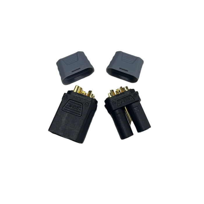 QC5-2P IC5-2P 5mm Bullet Connectors+2p signal Gold plated Plugs for RC Car ESC Battery solder connector Drone Lipo battery FPV Ebike power system