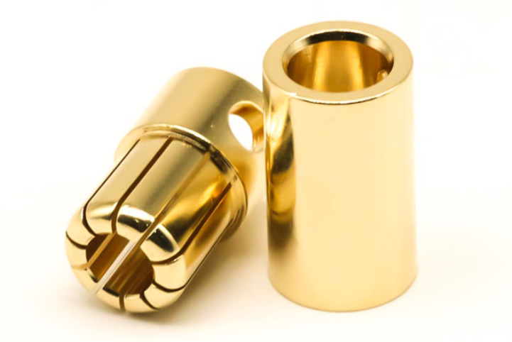 8mm 8.0mm 130A Max 180A Gold-plated Bullet Plug High Current Banana Connector