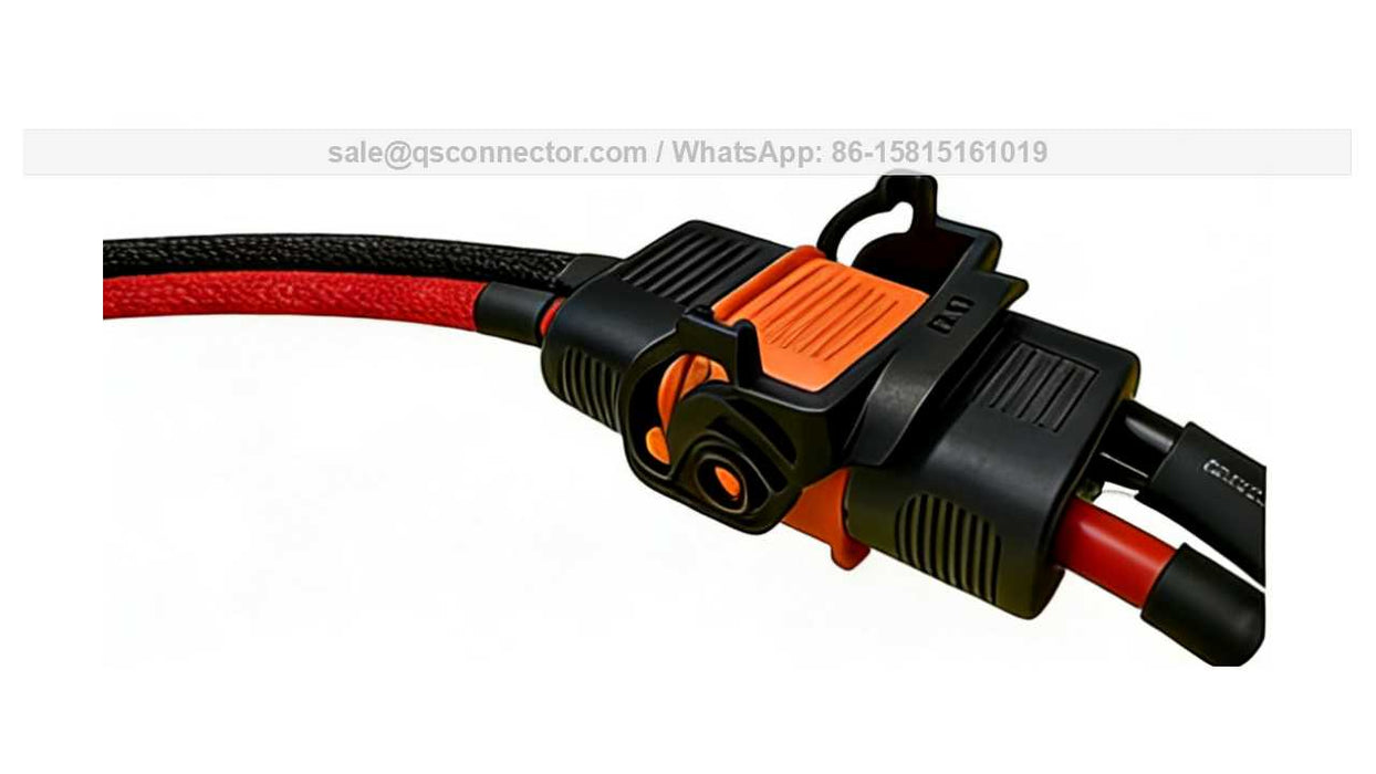 QS13 Connector lock panel mounting type safe Black Antispark Connector super heavy duty current connector Male And Female