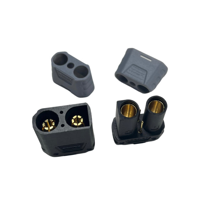 QC5-2P IC5-2P 5mm Bullet Connectors+2p signal Gold plated Plugs for RC Car ESC Battery solder connector Drone Lipo battery FPV Ebike power system