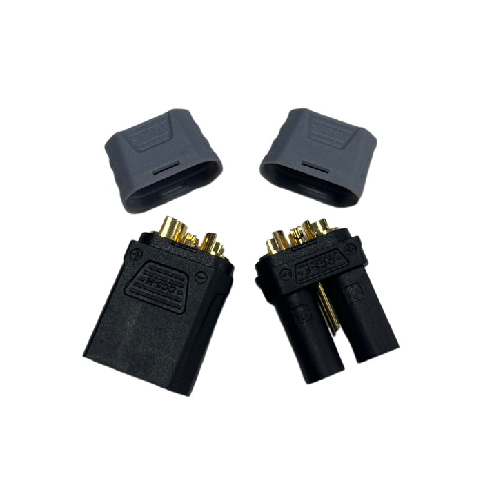 QC5-2P IC5-2P 5mm Bullet Connectors+2p signal Gold plated Plugs for RC Car ESC Battery solder connector Drone Lipo battery FPV Ebike power system