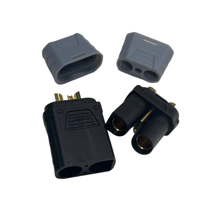 QC5-2P IC5-2P 5mm Bullet Connectors+2p signal Gold plated Plugs for RC Car ESC Battery solder connector Drone Lipo battery FPV Ebike power system