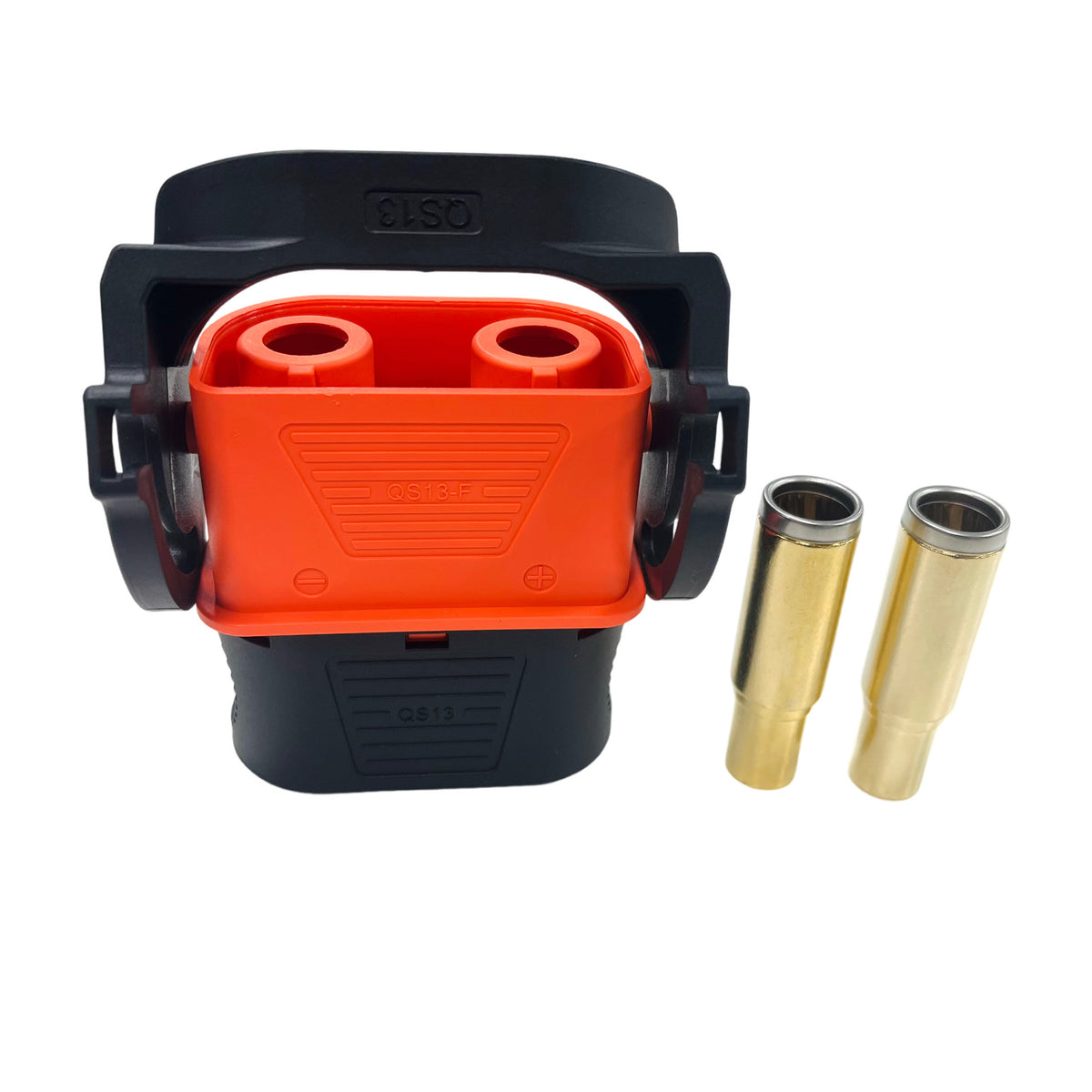 QS13-F Connector lock panel mounting type safe Black Antispark Connect ...