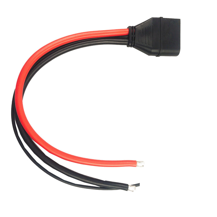 QS9-L Male Antispark connector with 6AWG Wire tinned end