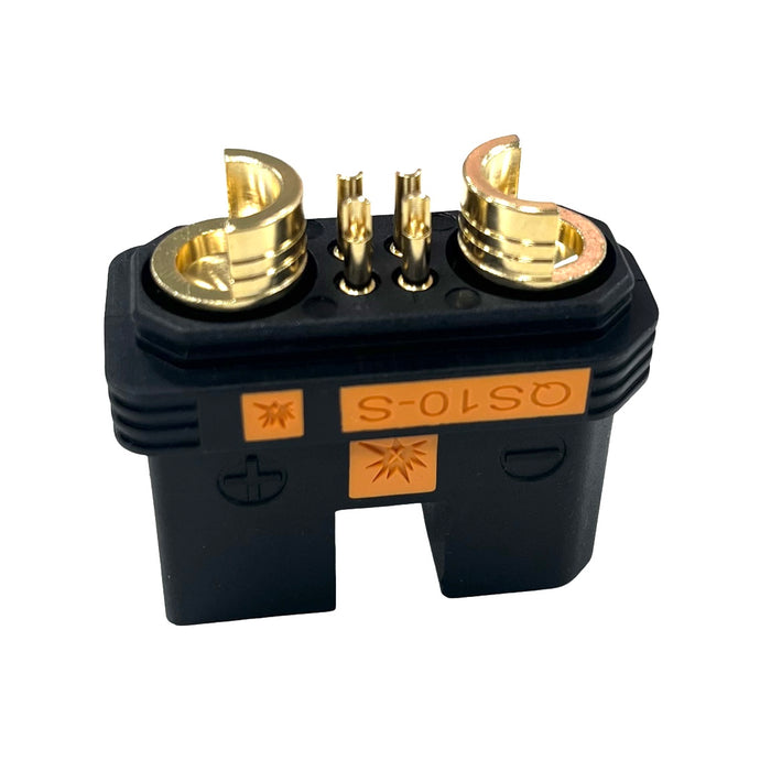QS10-S-F-Pro 4P Torsion Spring Connector Black Antispark Connector High current connector Female