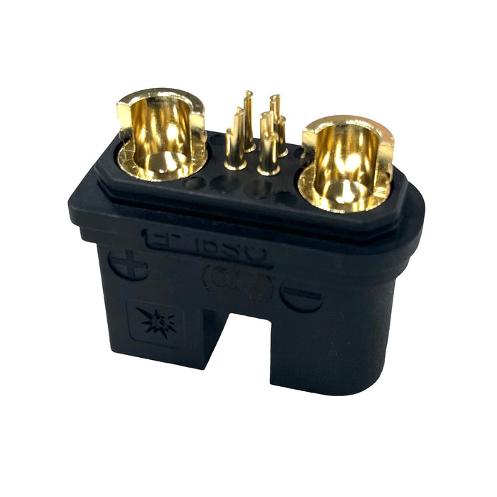 QS9L-F-Pro 4P Torsion Spring Connector Black Hig Current Anti spark Connector Female with Cover