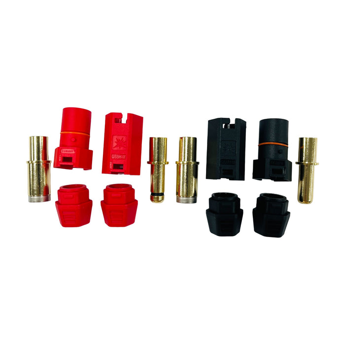 QS8H Gold Single lock waterproof ring Antispark Connector For Electric bicycle electric motor car Energy storage battery UAV Drone airplane QIUSHANG