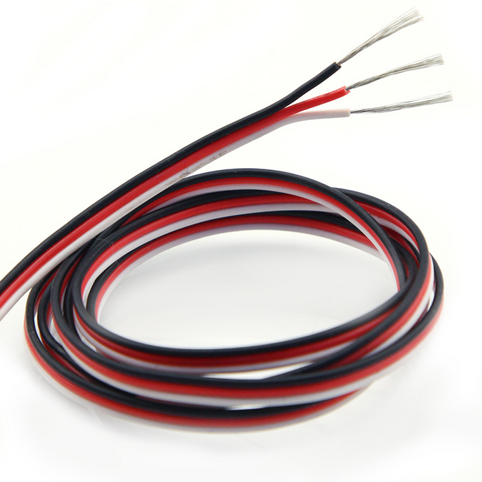 22AWG 60 Core 3P Servo Extension Cable Black Red White PVC wire