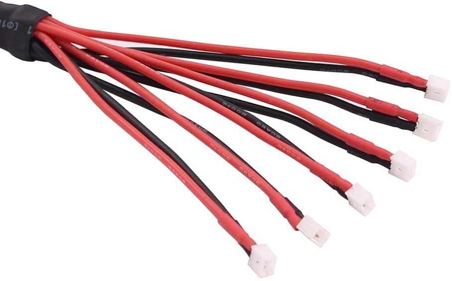 1pc 6X Pico to 4mm Banana Parallel Battery Charging Cable 25cm