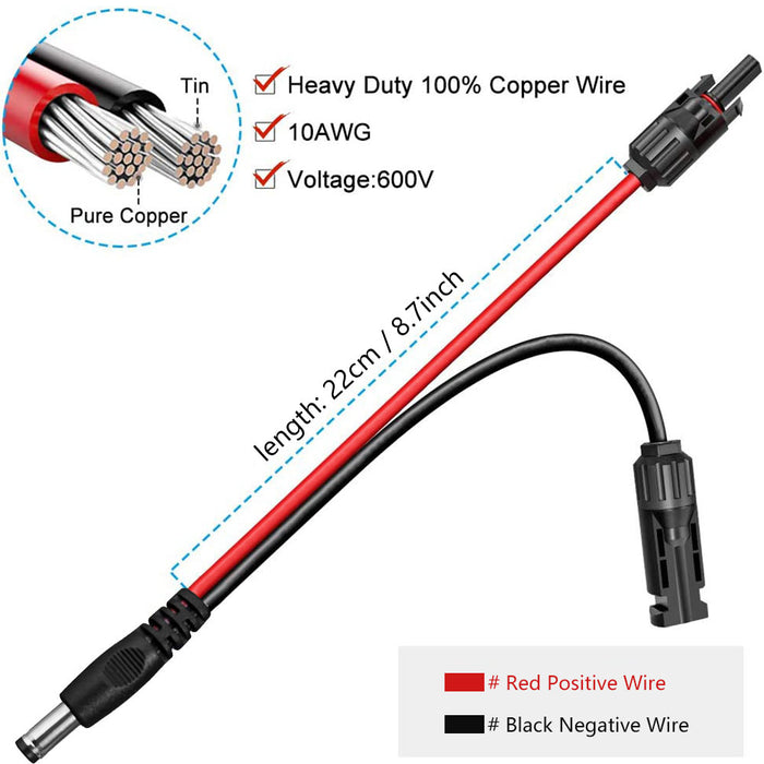 PV Power Solar System Wiring Harness