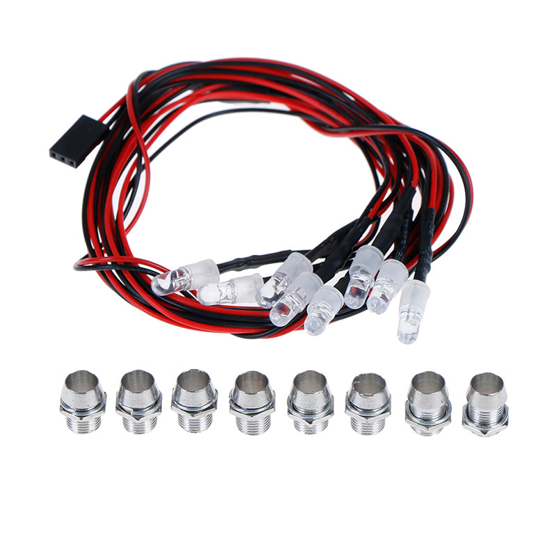 5mm RC Car Upgrade Parts GoolRC 4/8 LED White/Red Color RC Car LED Lig ...