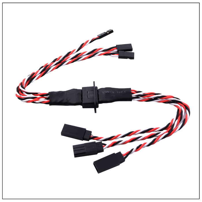 Mpx Connectors Rc MPX 8Pin Golden Plated Connector Multi-Wires With Servo Extension Plug ...