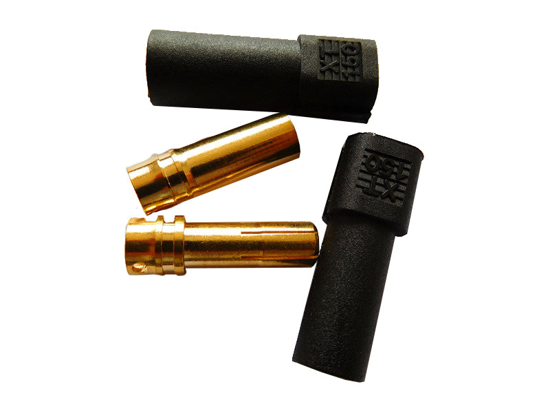 Black  XT150 Connector Adapter Male Female Plug 6mm Gold Banana Bullet Plug For RC LiPo Battery