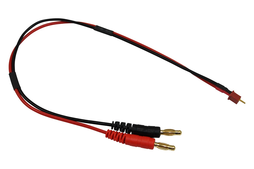 4mm Banana Male Plugs to Micro T-Plug Connector Adapter 18AWG Silicone Lipo Battery Charge Cable