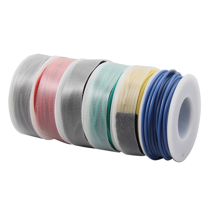 18awg Flexible Silicone Wire Cable 6 color electronic stranded wire tinned silicone wire DIY